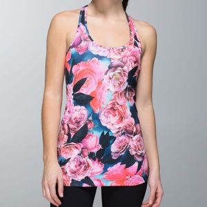 Lululemon Secret Garden Cool Racerback Tank Top. Size 2.